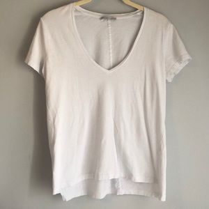 white basic v neck